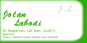 jolan labodi business card